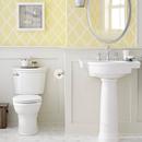American Standard White 1.28 gpf Round Toilet 