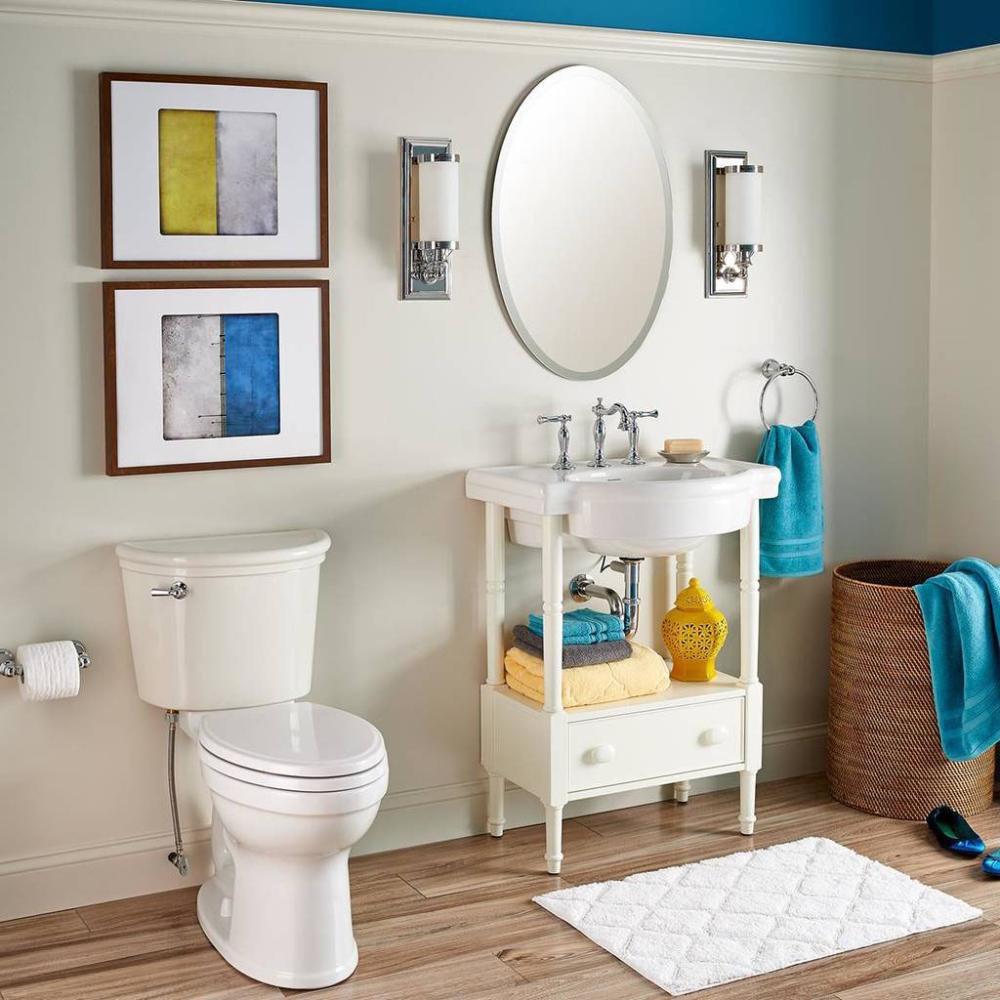 American Standard White 1.28 gpf Elongated Toilet 