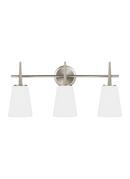 Visual Comfort & Co. Generation Lighting Brushed Nickel 3-Light Bath Light 