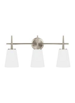 3-Light Bath Light in Brushed Nickel