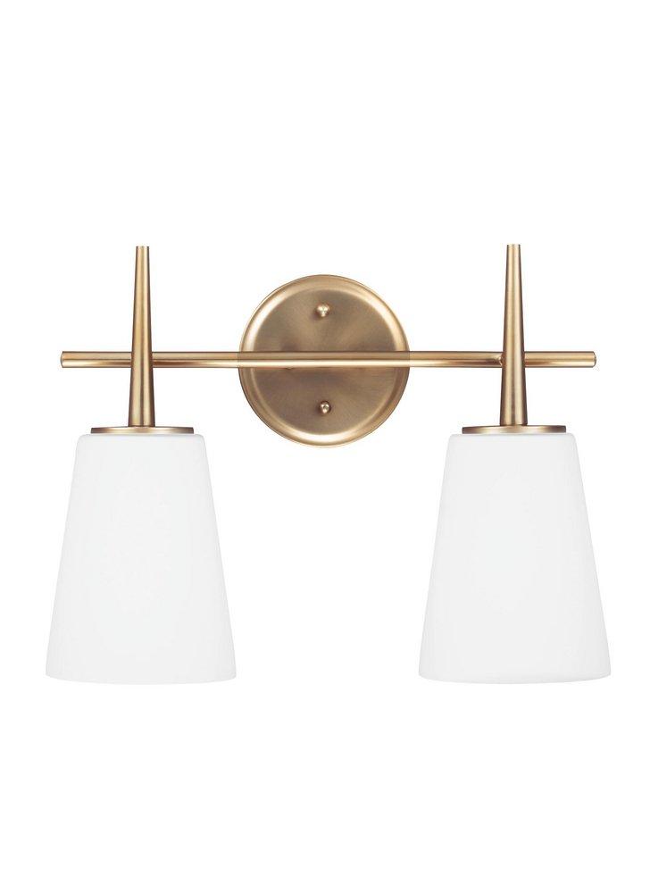 Visual Comfort & Co. Generation Lighting Satin Bronze *CVR* DRISCOLL 2L BATH SABR 