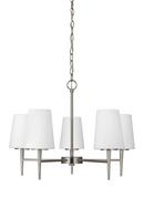 Visual Comfort & Co. Generation Lighting Brushed Nickel 56 in. 5-Light Medium E-26 Base Chandelier 