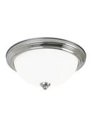 Visual Comfort & Co. Generation Lighting Polished Chrome 6-1/2 in. 60W 3-Light Medium E-26 Base Flushmount Ceiling Fixture 
