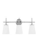 Visual Comfort & Co. Generation Lighting Polished Chrome 3-Light Bath Light 