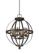Seagull Lighting Autumn Bronze 172 in. 6-Light Medium E-26 Base Chandelier 