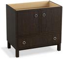 KOHLER Felt Grey 34-1/2 x 36 in. Bathroom Vanity Cabinet with Furniture Legs 