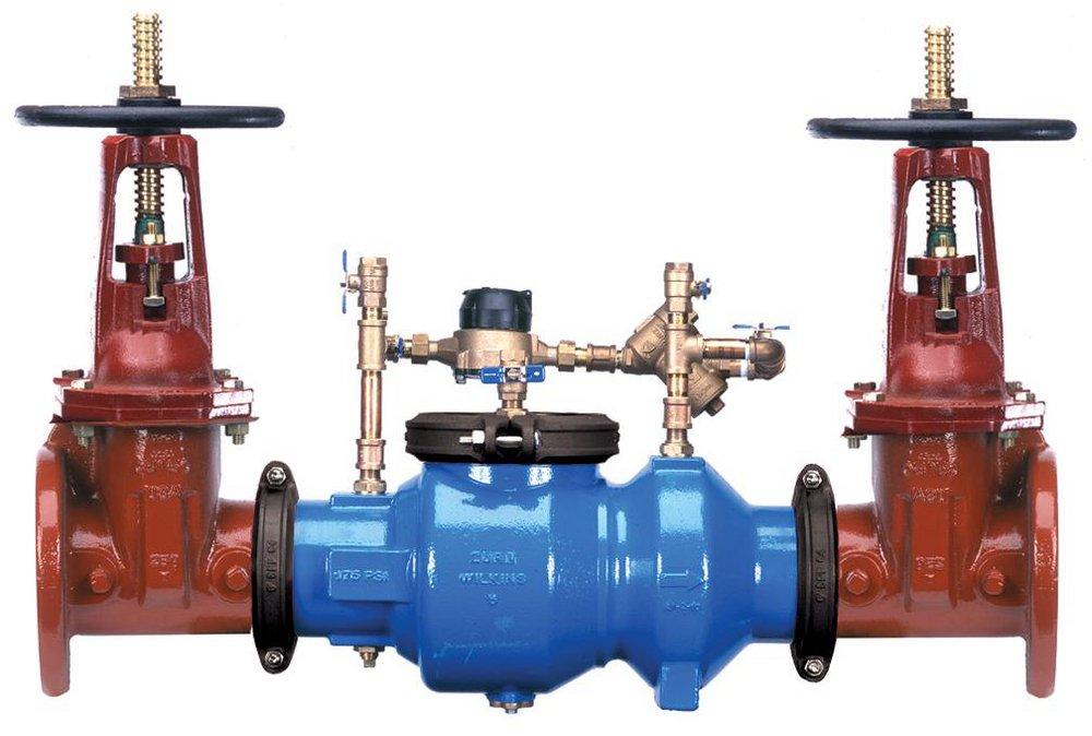 Zurn Wilkins Red Ductile Iron Flanged 350 psi Backflow Preventer 