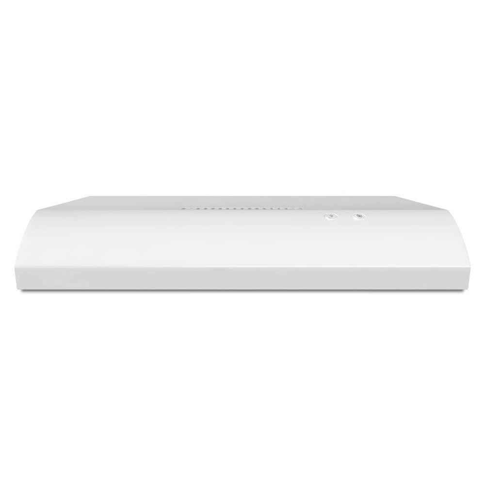 Whirlpool White 30 in. Under Cabinet Range Hood 