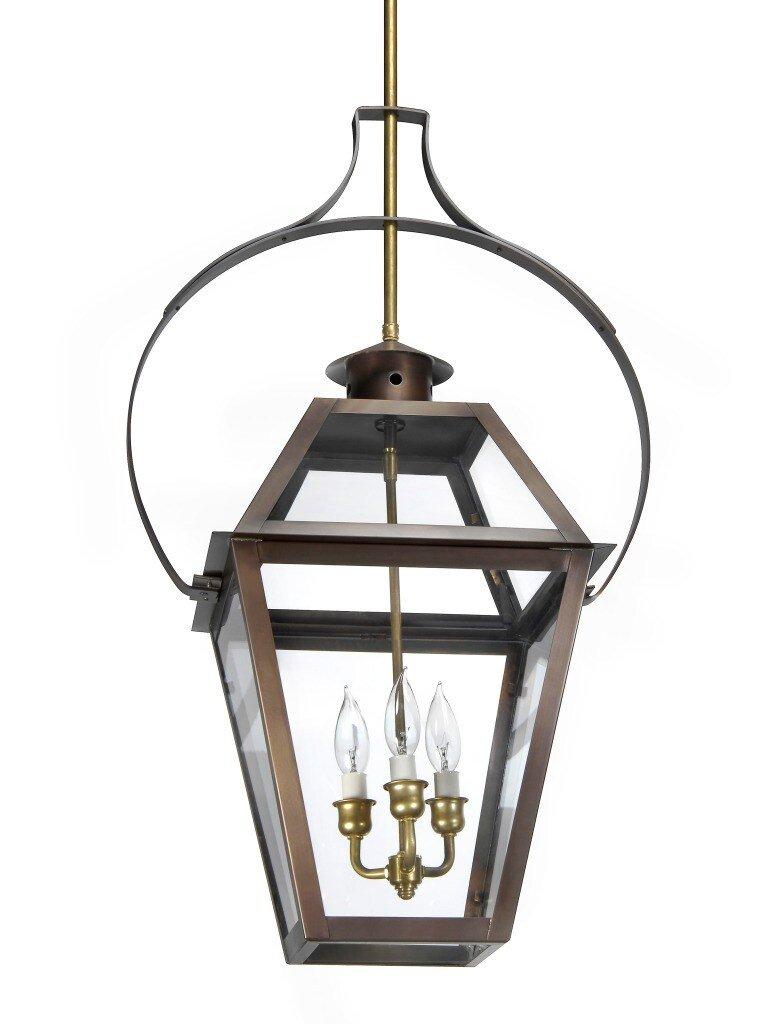 Copper Lighting Solid Copper 3-Light Outdoor Pendant 