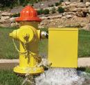FNST 2-1/2 in. Automatic Flushing Device and Hydrant Flusher in Yellow