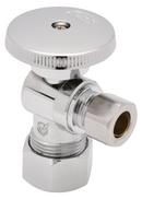 1/2 in x 3/8 in Loose Key Handle Angle Supply Stop Valve in Polished Chrome