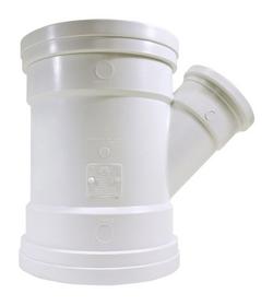 8 x 8 x 4 in. Gasket PVC Double Sewer Wye