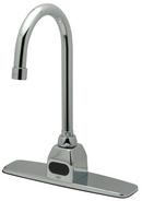 1.5 gpm Deck Mount Battery Powered Sensor Faucet with 5-5/16 in. Reach in Chrome Plated
