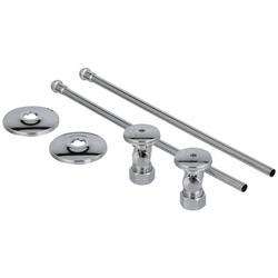 Sink 1/2 in x 3/8 in. x 2-1/2 in. Supply Kit in Polished Chrome