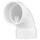 White PVC DWV 90&deg; Elbow with 1-1/2 