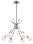 George Kovacs Brushed Nickel 24 in. 6-Light Chandelier 