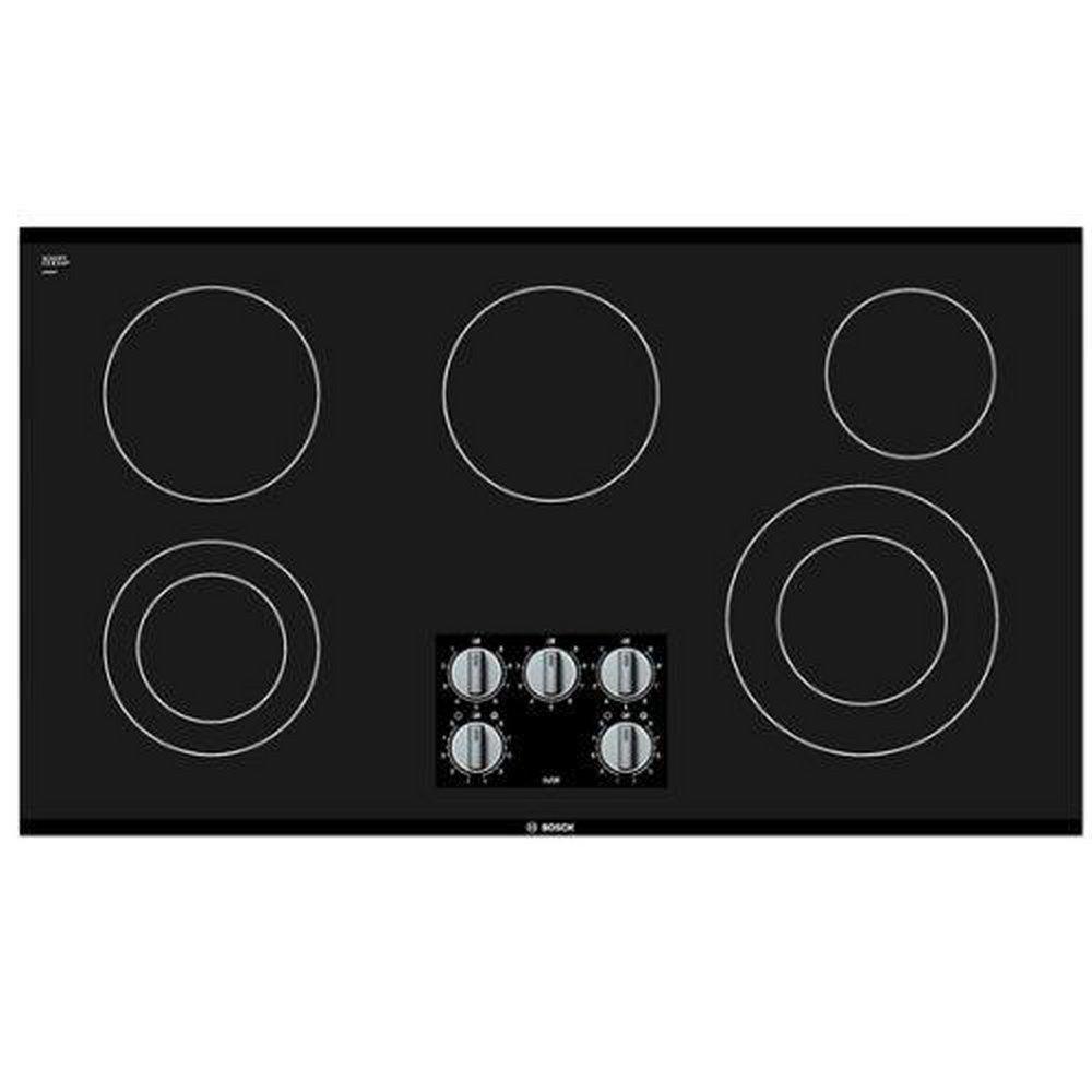 BSH Home Appliances Corporation Black 5 Burner Smoothtop Cooktop 