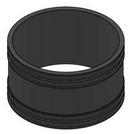 Fernco Clamp Plastic Coupling with Stainless Steel Band 