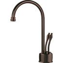 1-Hole Deckmount Hot and Cold Water Dispenser Faucet with Single Lever Handle in Old World Bronze
