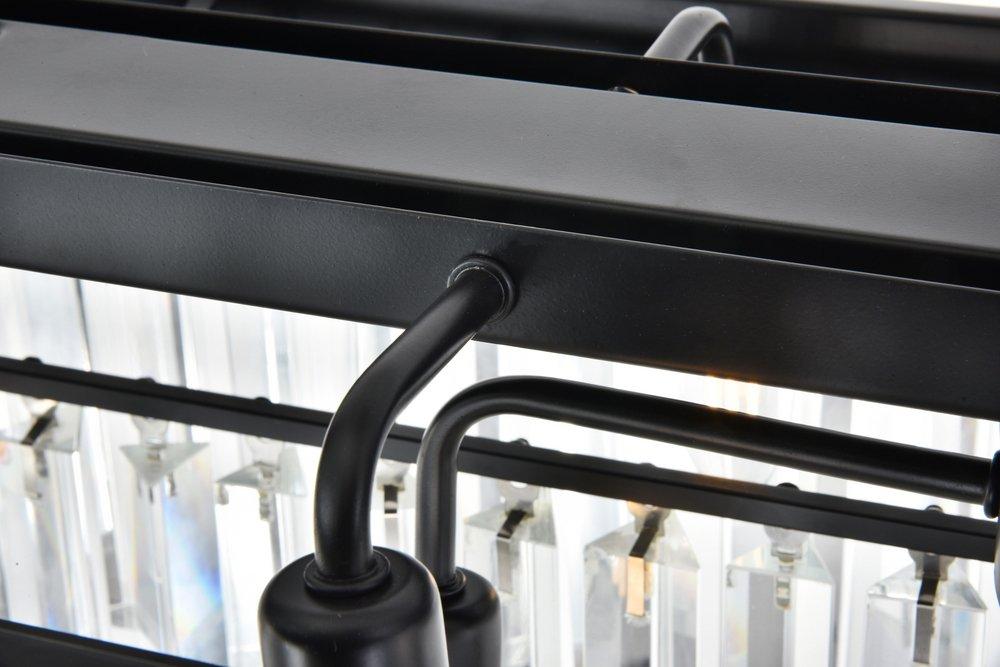 Elegant Lighting Matte Black 60W 12-Light Candelabra E-12 Pendant 