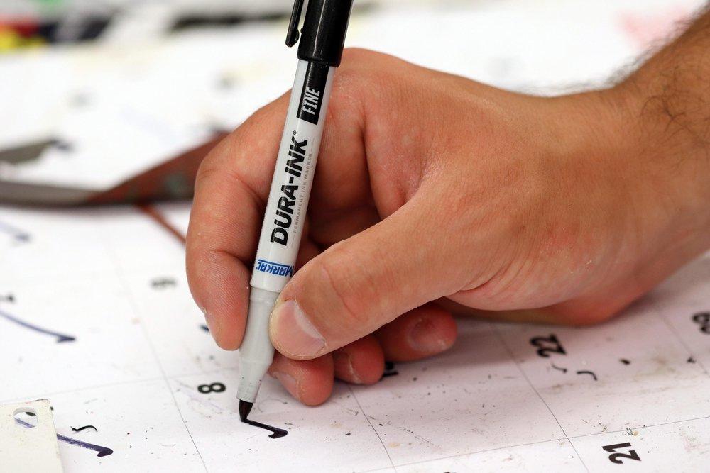 Markal&reg; Black 5-1/2 in. Ink Marker 