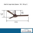 Minka Aire Oil Rubbed Bronze 52 in. 3-Blade Ceiling Fan 