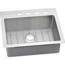 2-Hole 1-Bowl Stainless Steel Universal Kitchen Sink with Center Drain