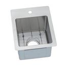 13 x 16 in. 1 Hole Drop-in and Undermount Stainless Steel Bar Sink in Polished Satin