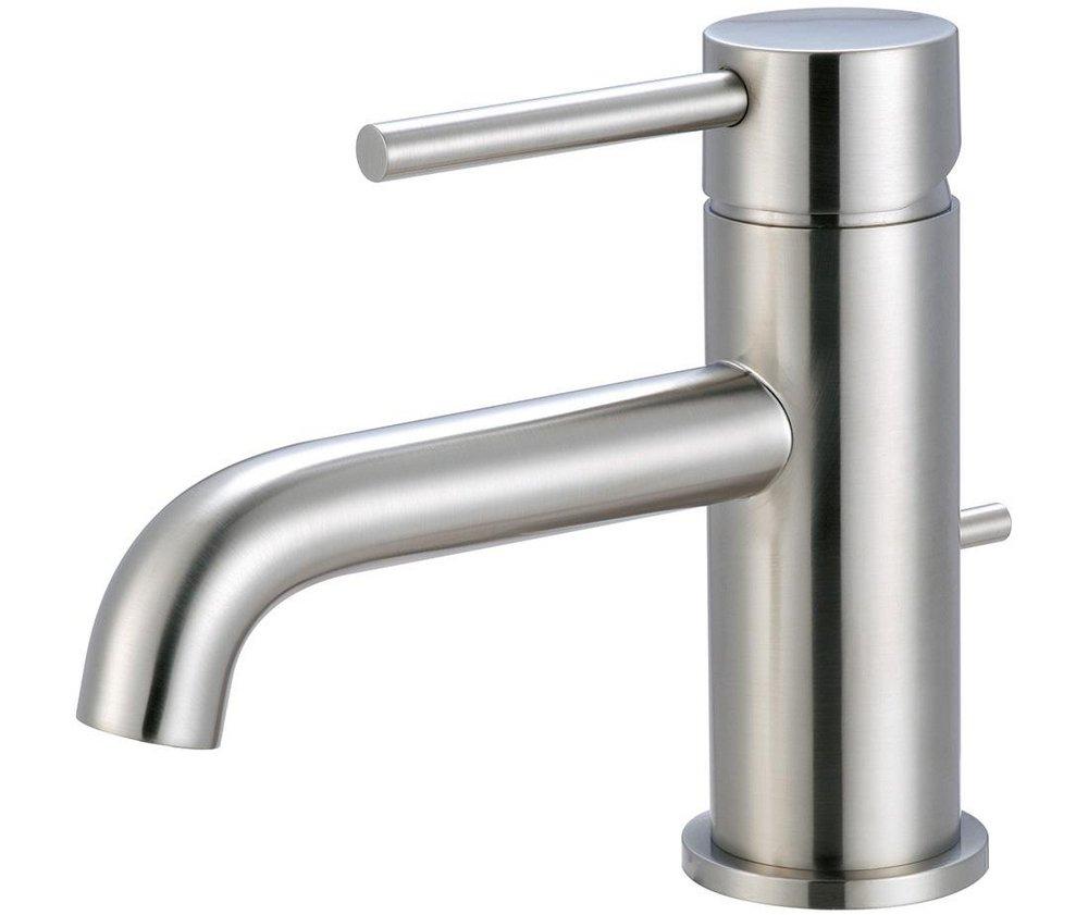 Pioneer Industries Brushed Nickel Bathroom Sink Faucet with Single Lever Handle 