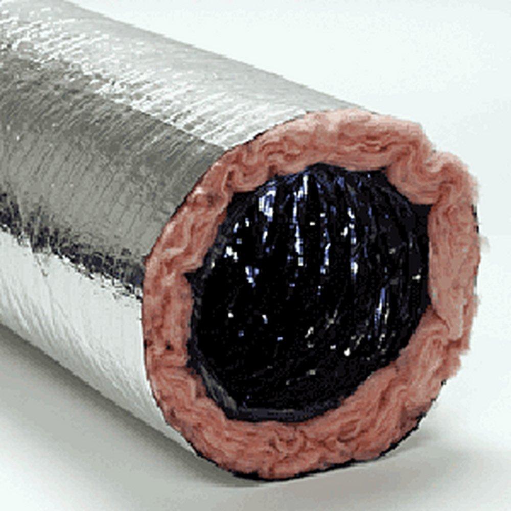 Royal Metal Products Silver 25 ft. Silver R4.2 Flexible Air Duct - Bagged 