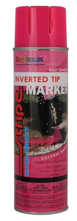 20 oz. Upside Down Marking Spray Paint  in Fluorescent Pink