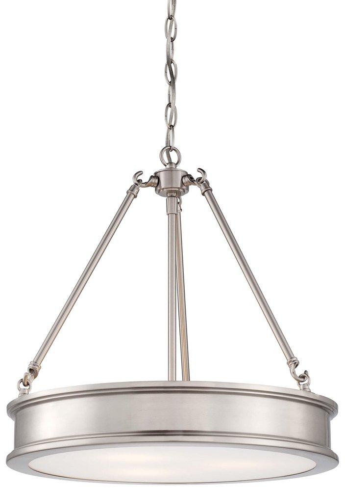 Minka Lavery Brushed Nickel 100W 3-Light Medium Pendant 