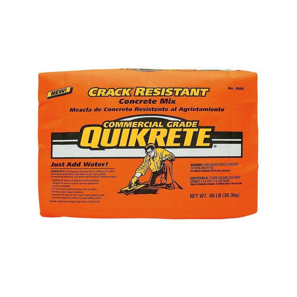 QUIKRETE&reg; Crack-Resistant Concrete 