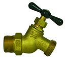 3/4 in. Brass and Rubber MNPT x MGHT No Kink T-handle Hose Bibb