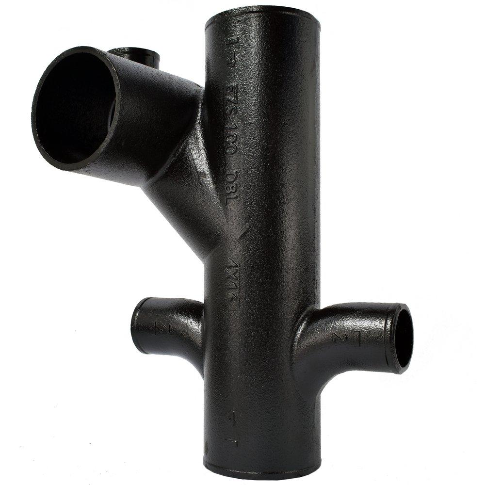 Black No Hub Cast Iron Closet Fitting 