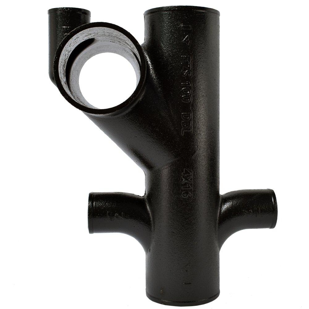 Black No Hub Cast Iron Closet Fitting 