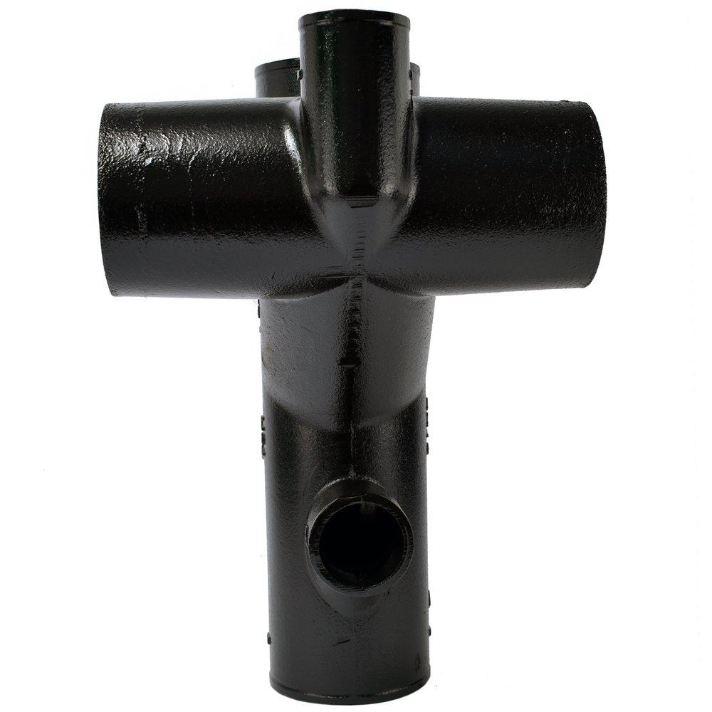 Black No Hub Cast Iron Closet Fitting 