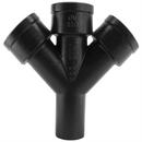 Black Spigot x Hub Cast Iron Double Extra Heavy Wye 