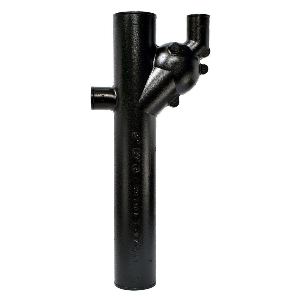 Black No Hub Cast Iron Starter Fitting 