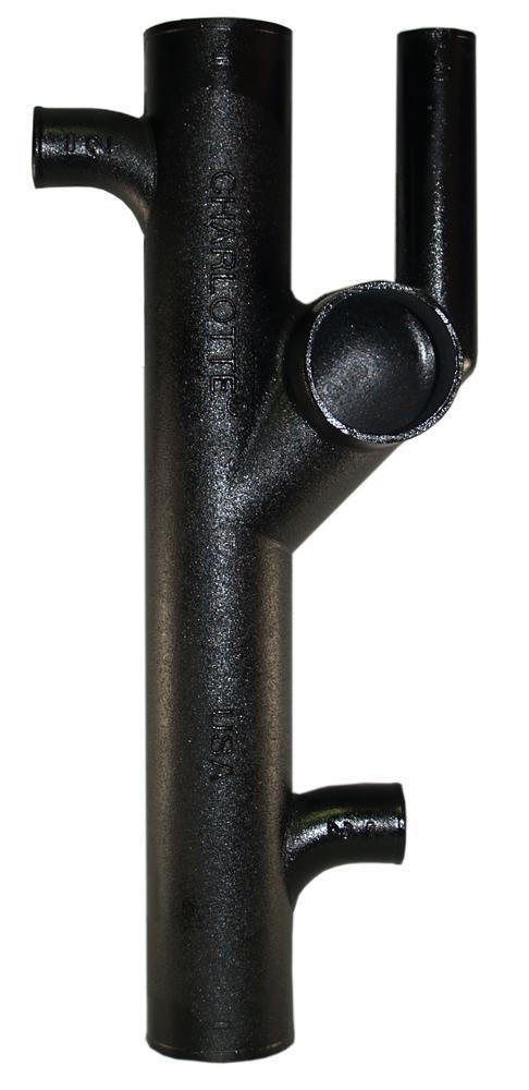 Black No Hub Cast Iron Closet Fitting 