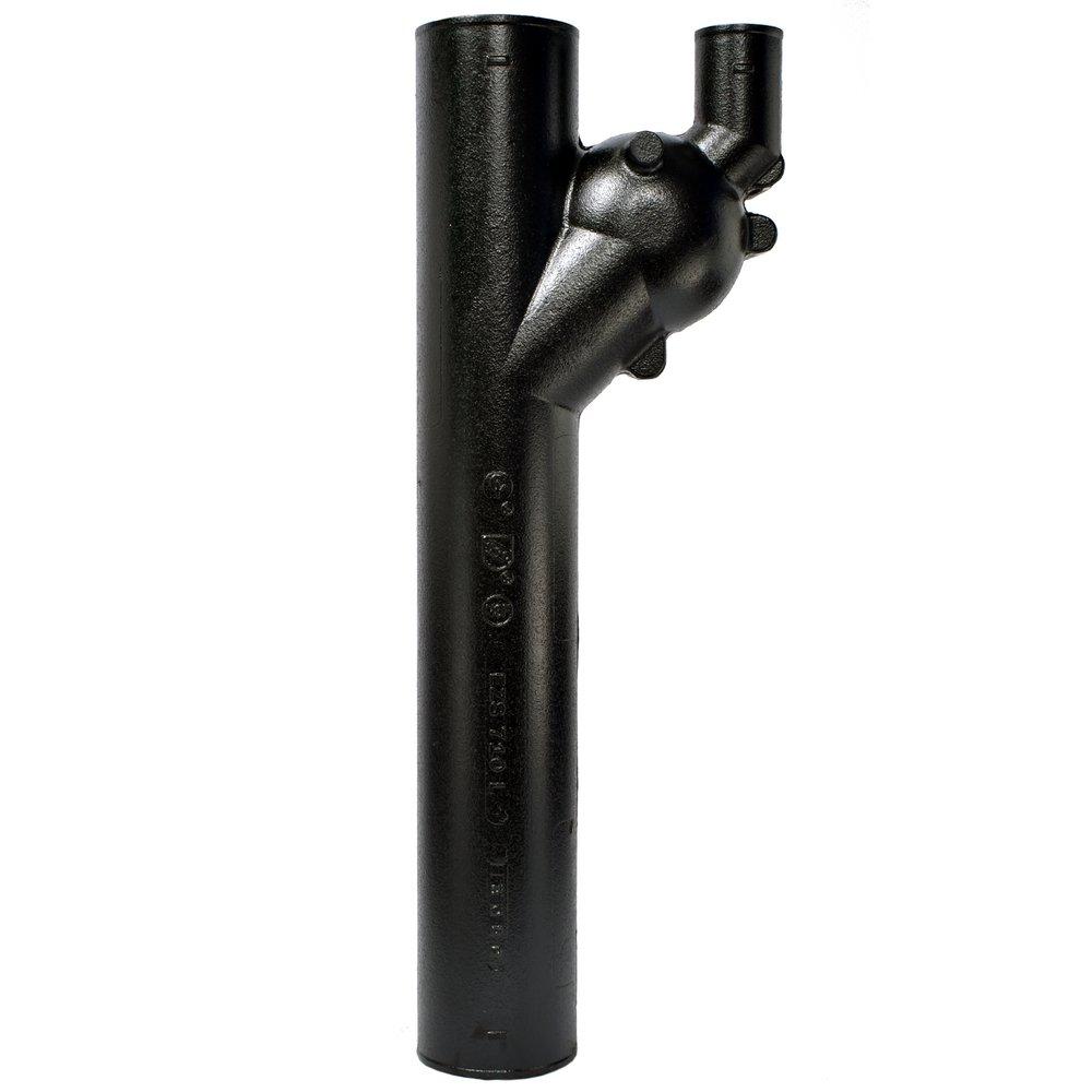 Black No Hub Cast Iron Starter Fitting 