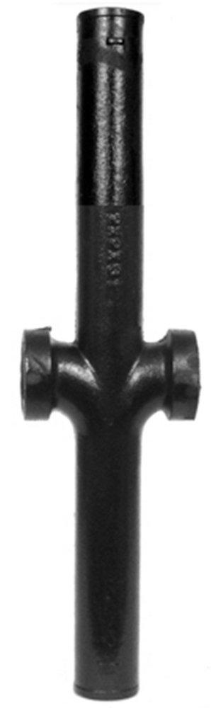 Black No Hub Cast Iron Sanitary Cross 