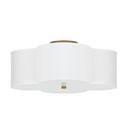 8-1/4 in. 60W 4-Light Medium E-26 Incandescent Ceiling Light with Glass Diffuser Glass in Brushed Gold