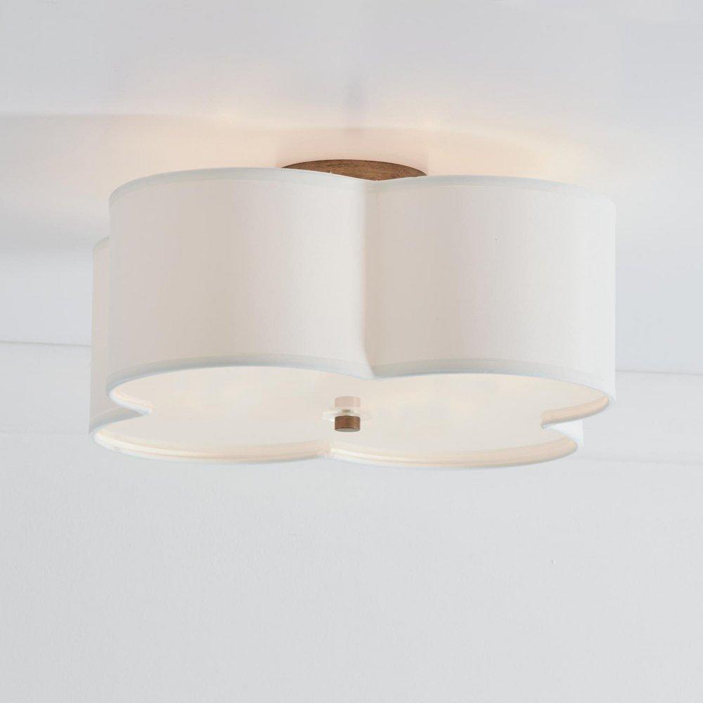 Capital Lighting Brushed Gold 8-1/4 in. 60W 4-Light Medium E-26 Incandescent Ceiling Light with Glass Diffuser Glass 