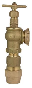 1 in. CTS Compression x Meter Yoke Brass Angle Valve