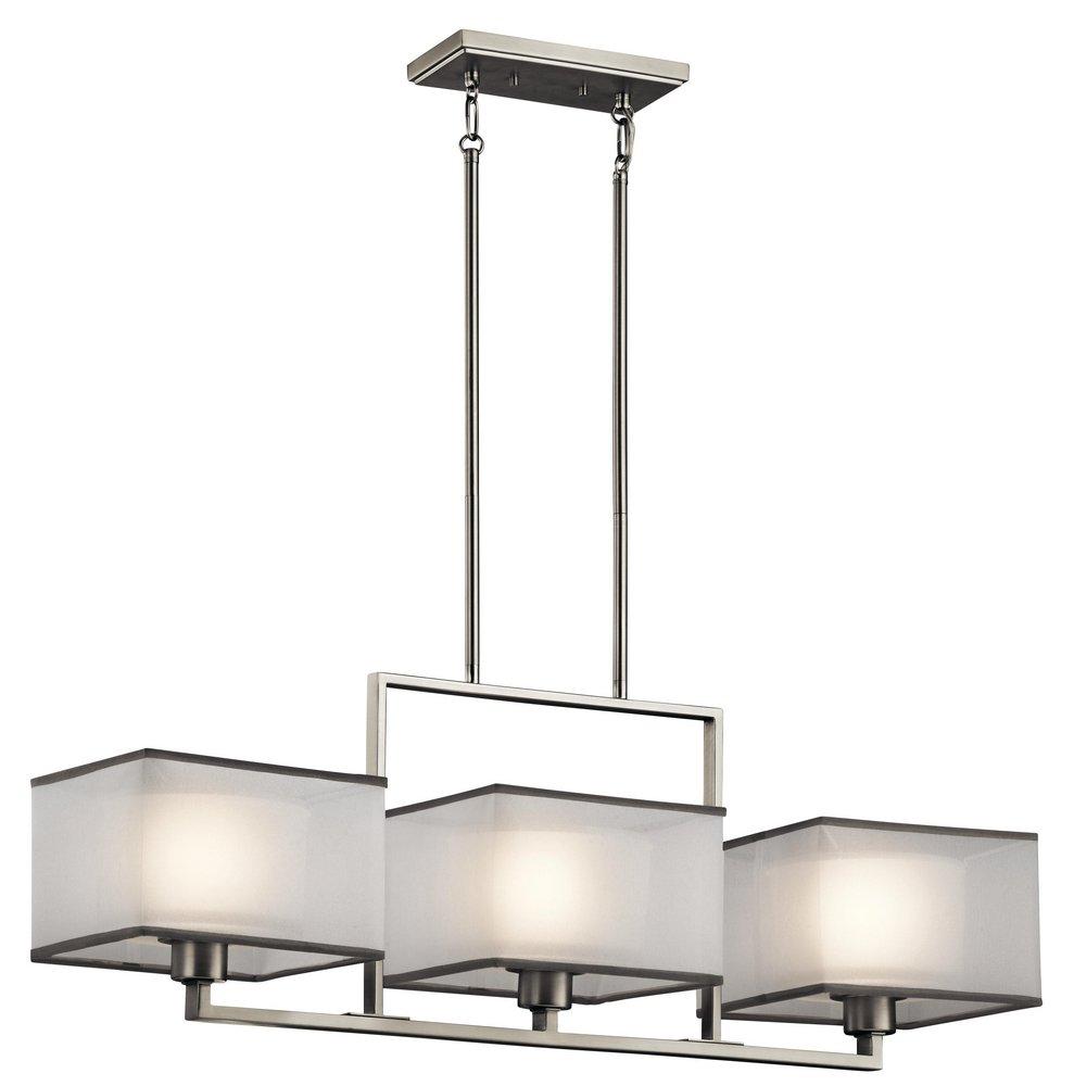 Kichler Lighting Brushed Nickel 60W 3-Light Medium Chandelier 