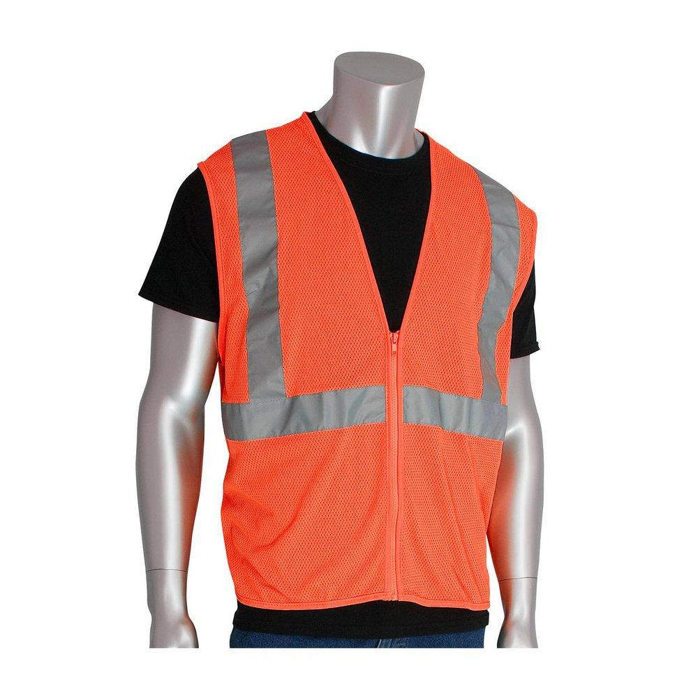 PIP&reg; Safety VEST With ZIPPER Orange Large *Z 