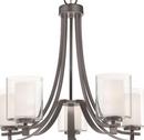 Minka Lavery Smoked Iron 100W 5-Light Chandelier 