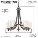 Minka Lavery Smoked Iron 5-Light Chandelier Light Fixture 