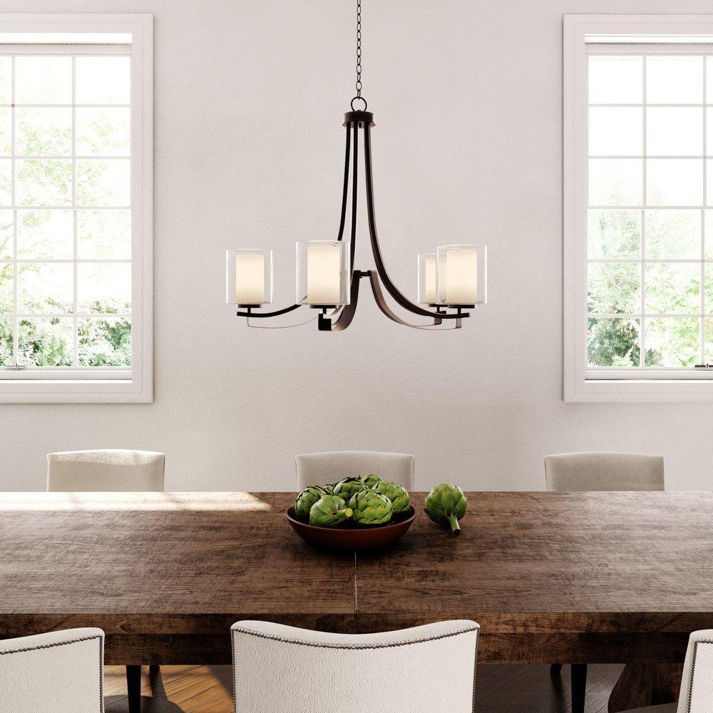 Minka Lavery Smoked Iron 5-Light Chandelier Light Fixture 